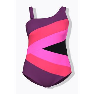 Ulla Popken Costume da bagno Colorblock Coppe morbide Spallina staccabile  