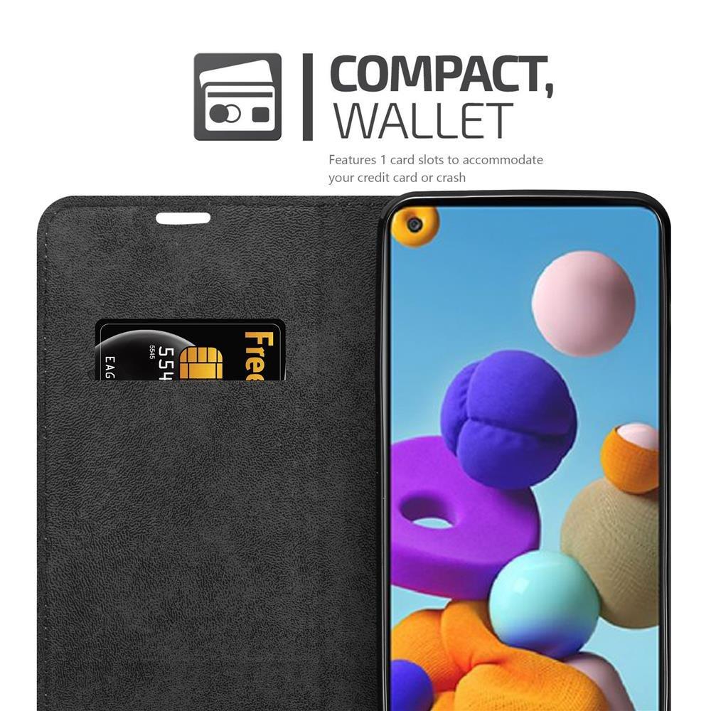 Cadorabo  Housse compatible avec Samsung Galaxy A21s - Coque de protection avec fermeture magnétique, fonction de support et compartiment pour carte 