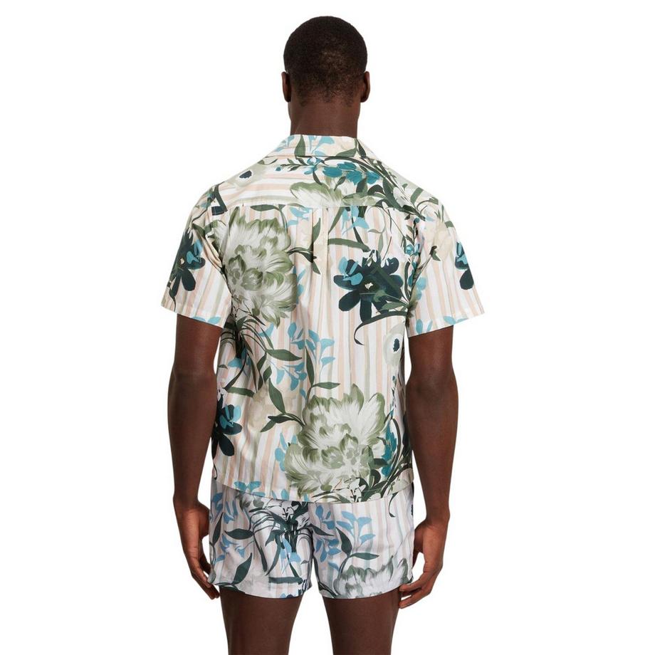 TED BAKER Chemise Manches Courtes Coupe Décontractée Motif Floral  