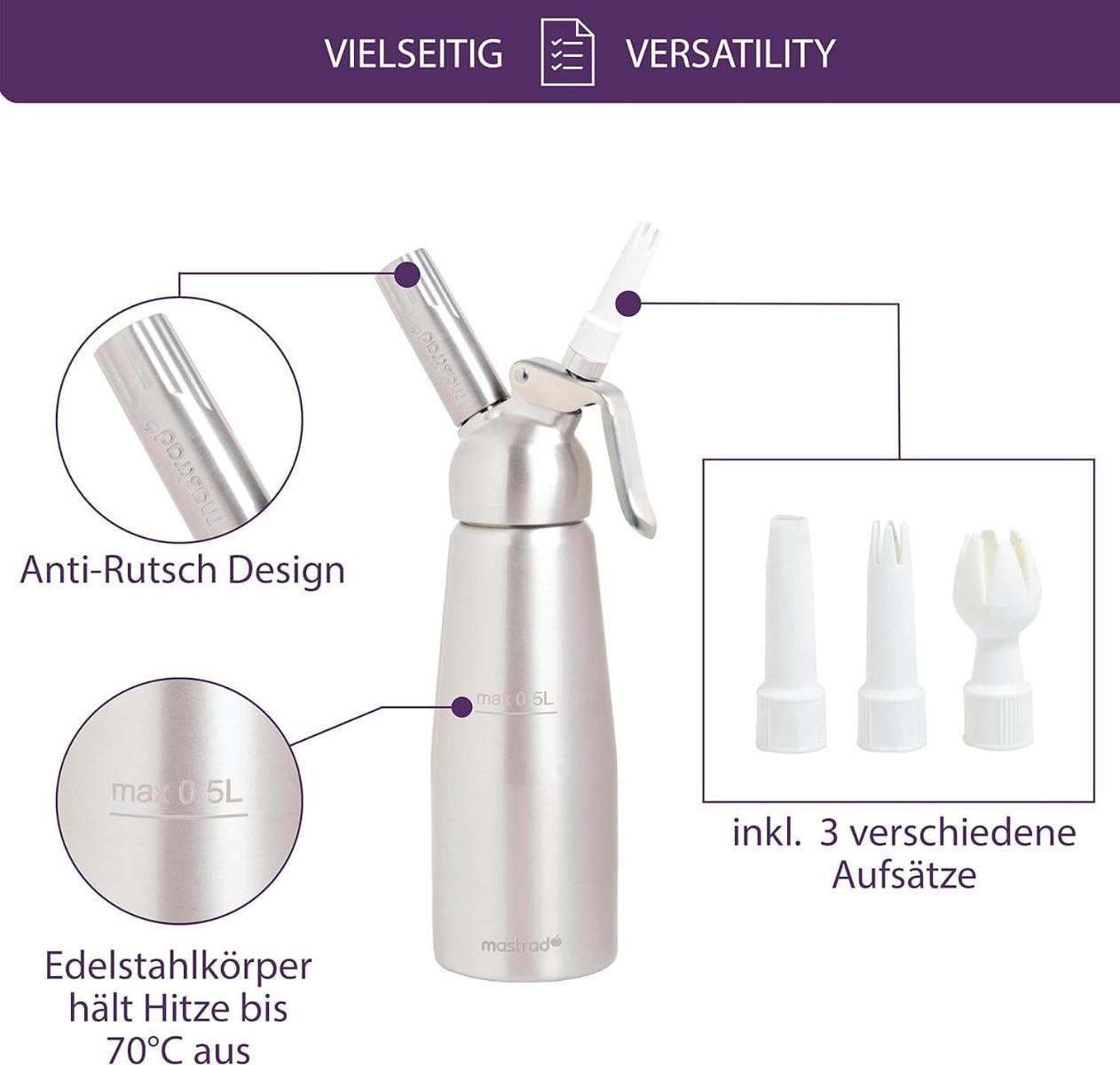 mastrad Siphon Heiss- und & Kaltschaum  