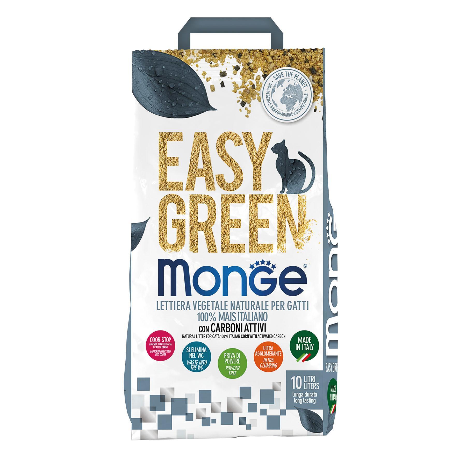 Monge  Cat Litter EasyGreen Carbon 3,8kg 