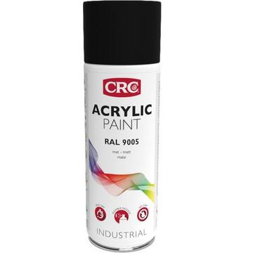 CRC 31075-AA peinture acrylique 400 ml Noir Bombe aérosol