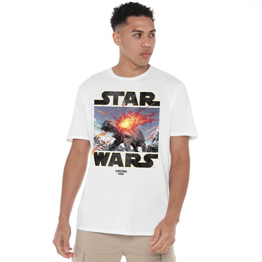 Star Wars: The Mandalorian T-Shirt Motif At At Attack  