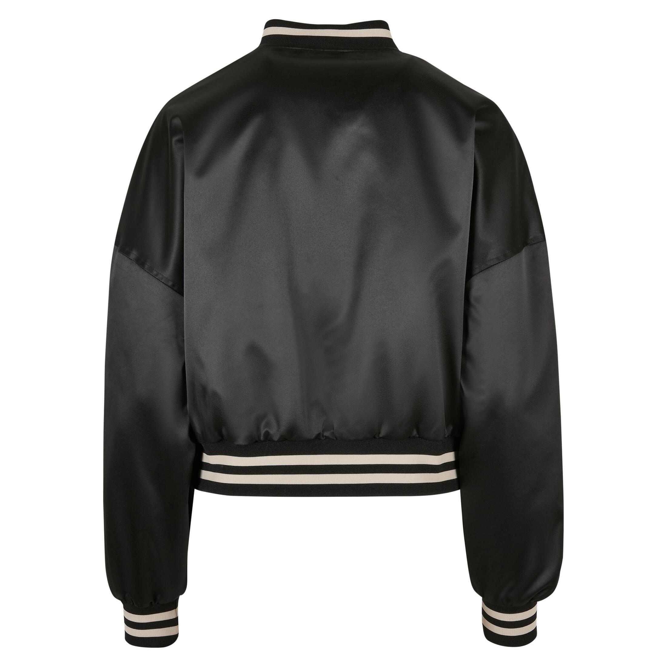 URBAN CLASSICS Satin Oversize College Blouson Court  