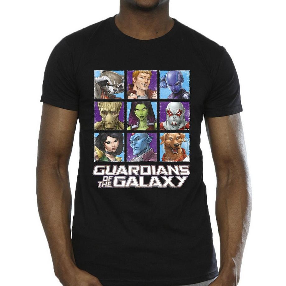 Guardians Of The Galaxy Guardians of the Galaxy T-Shirt Griglia Personaggi  