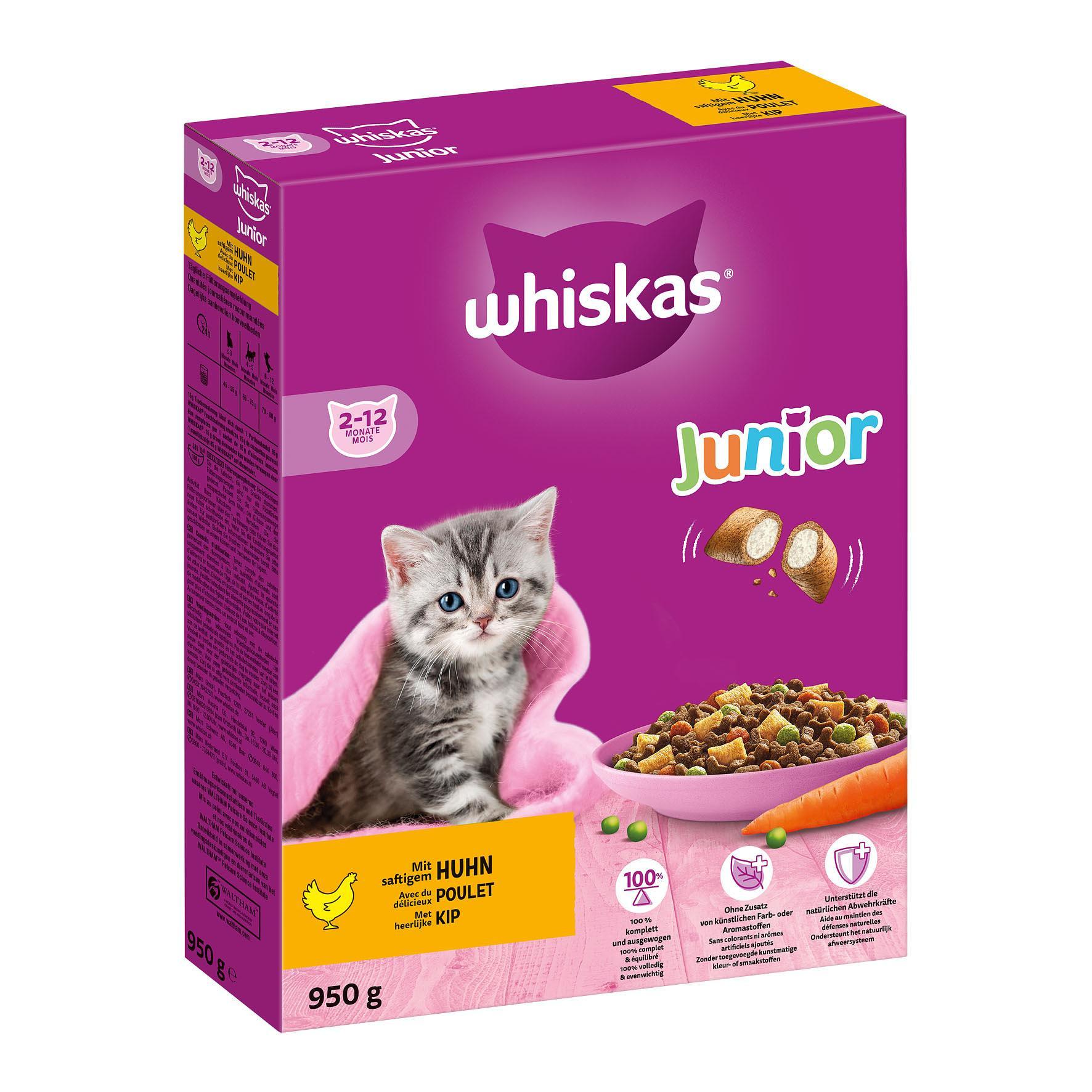 whiskas  Sec Junior Poulet 950g 