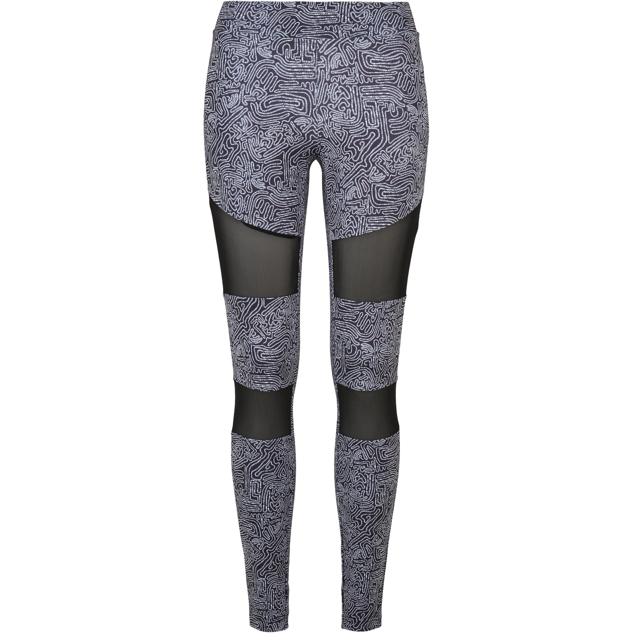 URBAN CLASSICS  bedruckte leggings für en tech mesh aop 