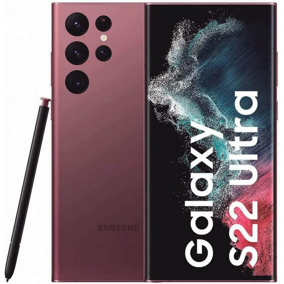Refurbished Samsung Galaxy S22 Ultra 5G 256 GB Burgundy - Sehr guter Zustand