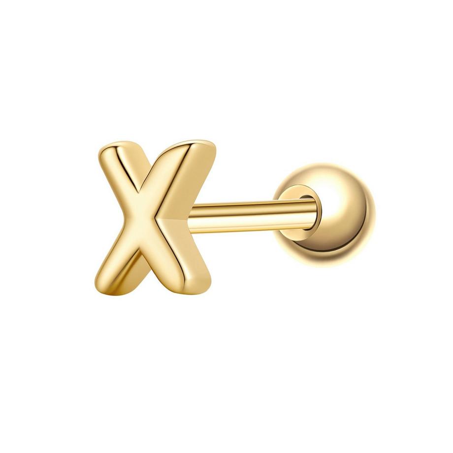 Piercing Buchstabe X