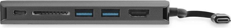STARTECH.COM  StarTech.com Adaptateur Multiport USB C - Station d'Accueil de Voyage USB-C vers HDMI 4K, Hub 3x USB 3.0, SD/SDHC, GbE, 60W PD 3.0 Pass-Through - USB Type-C/Thunderbolt 3 - Remplace DKT30CSDHPD 
