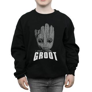 MARVEL  Guardians Of The Galaxy Groot Face Sweatshirt 