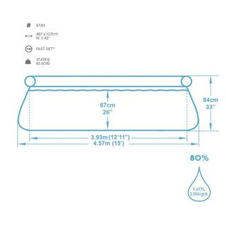 Bestway  Pool Fast Set Ø 457x84cm 