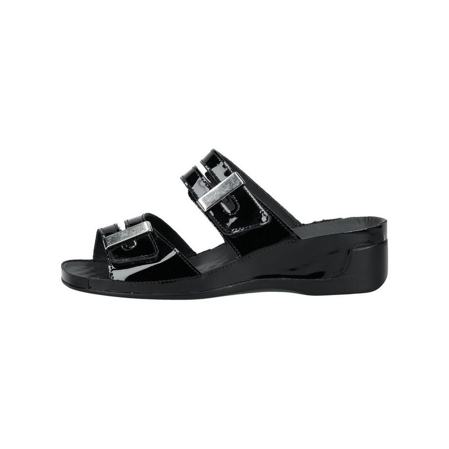 Vital Mules à talon compensé en cuir verni  