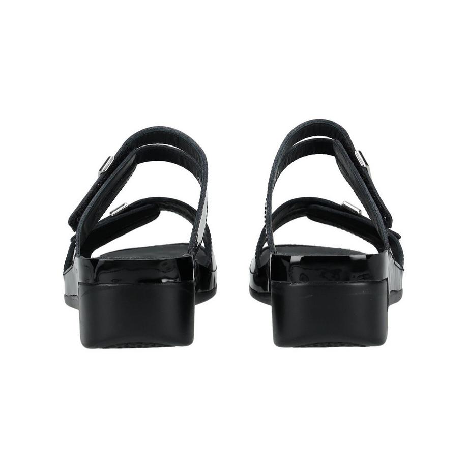 Vital Mules à talon compensé en cuir verni  