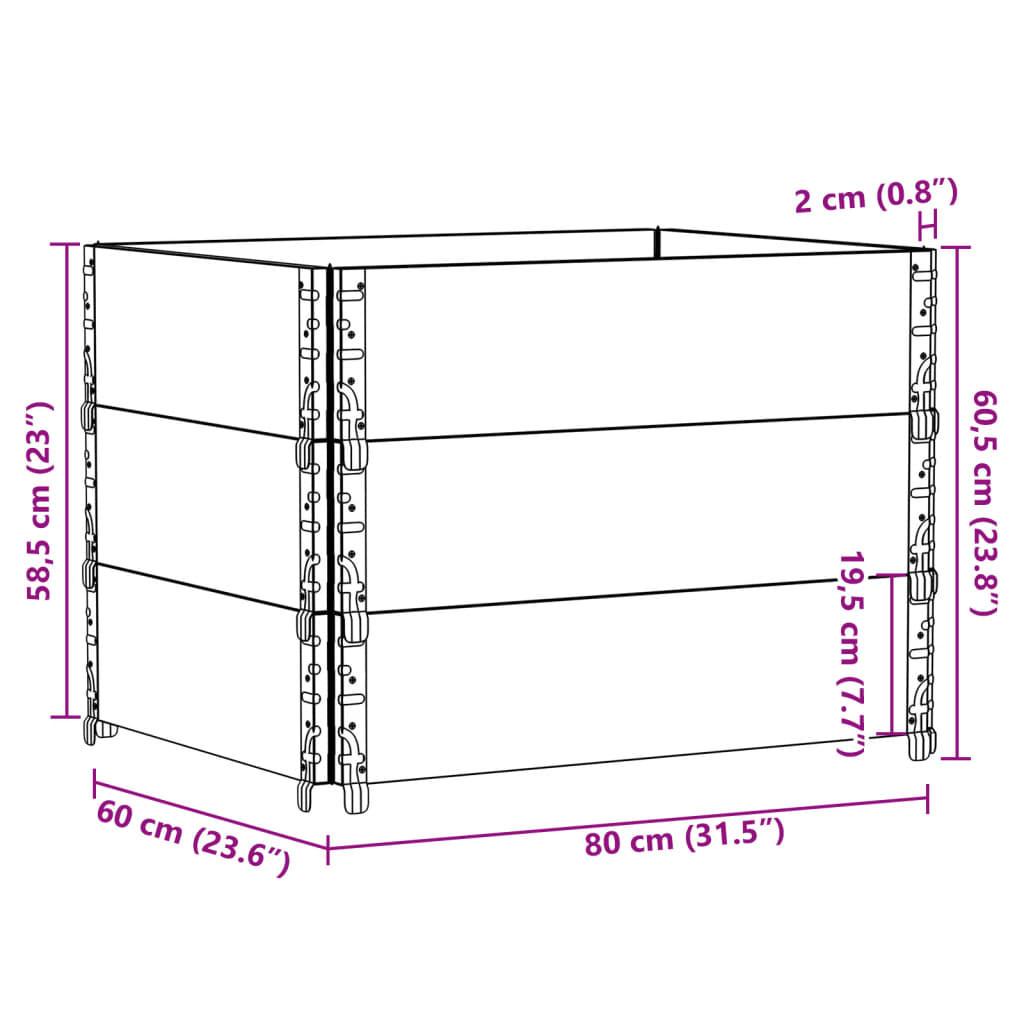 VidaXL Jardinière bois de pin  