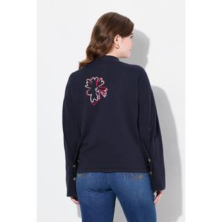 Ulla Popken Gilet Brodé Encolure V Manches Longues  