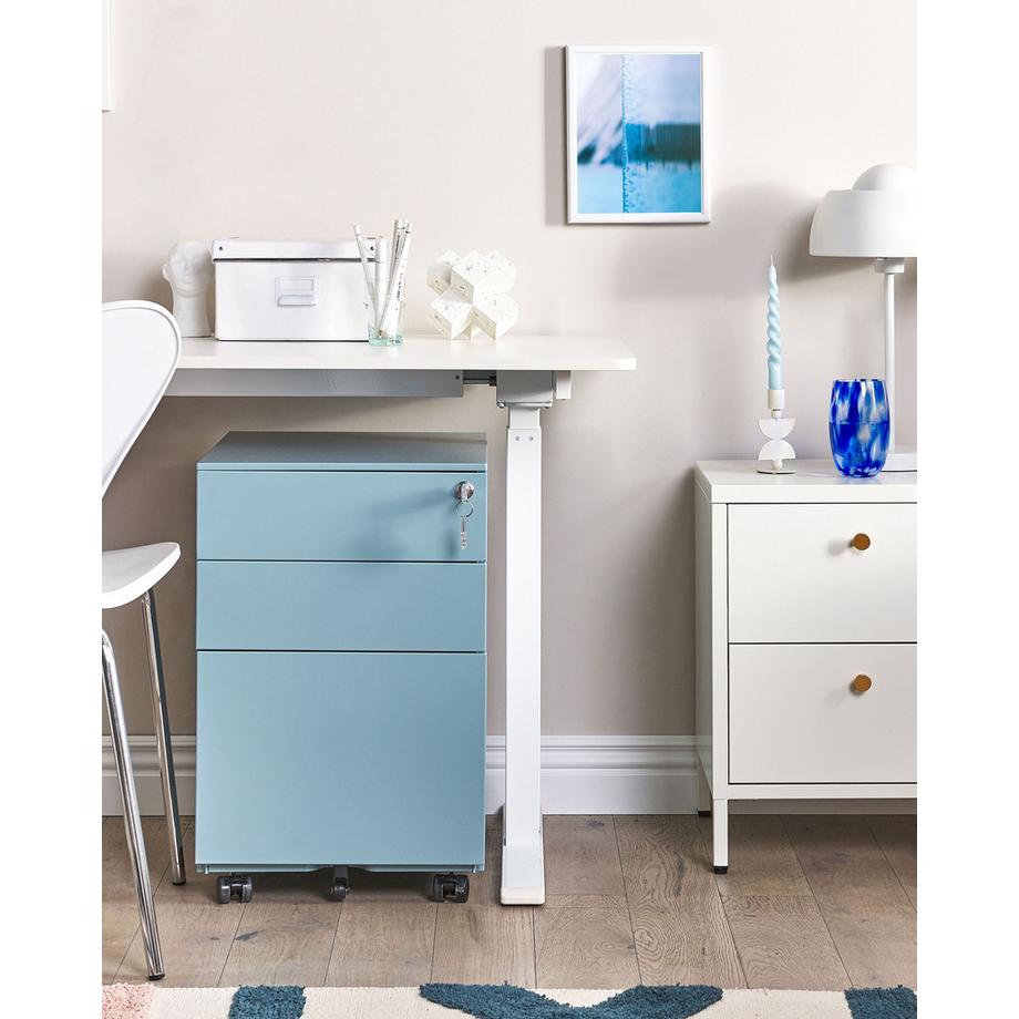 Beliani Büroschrank aus Stahl Modern CAMI  