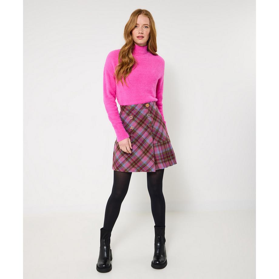 Joe Browns Flauschiger Pullover mit hohem Kragen und lockerer Passform  