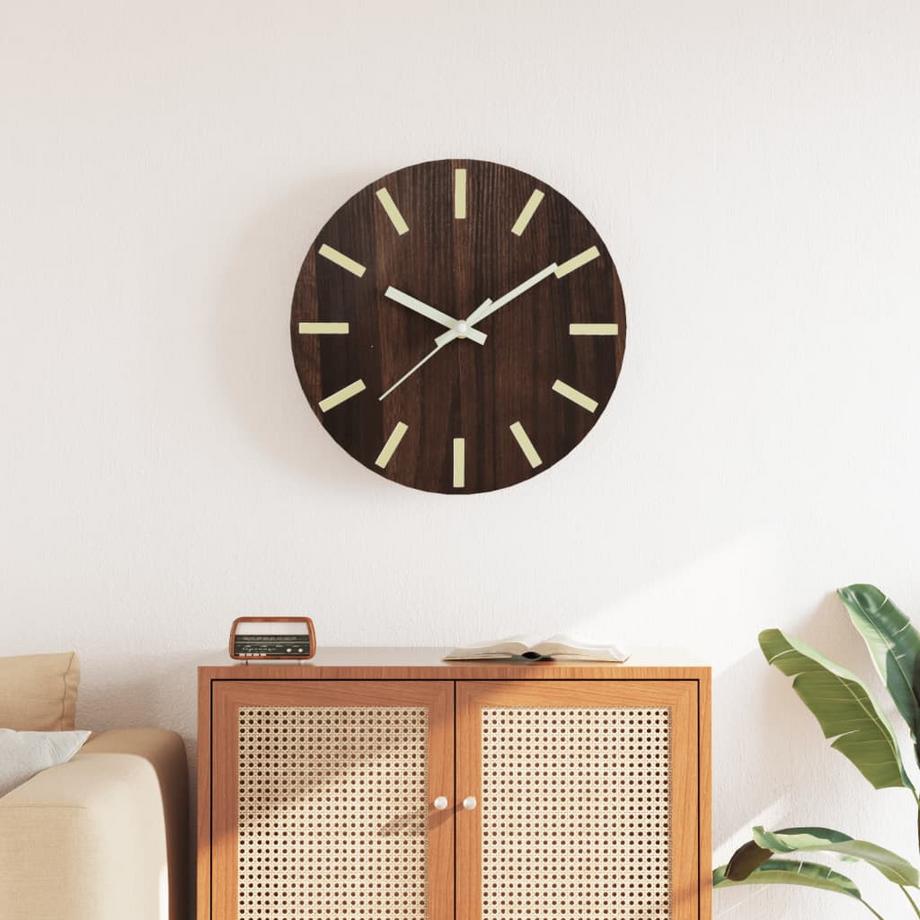 VidaXL Wanduhr holzwerkstoff  