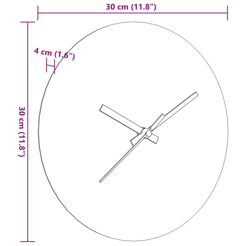 VidaXL Horloge murale bois d'ingénierie  