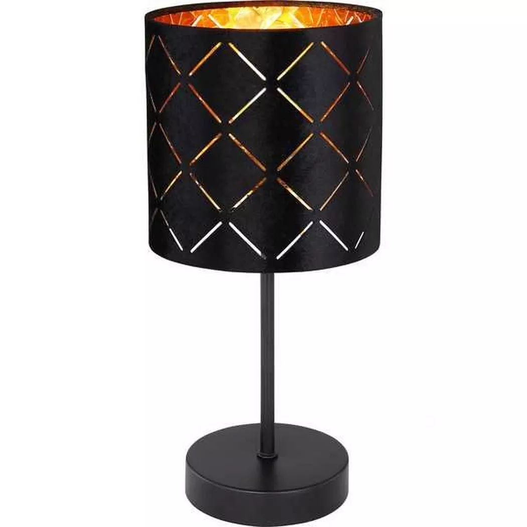mutoni – Tischleuchte Sunna Metall 1xE14, One Size, Schwarz