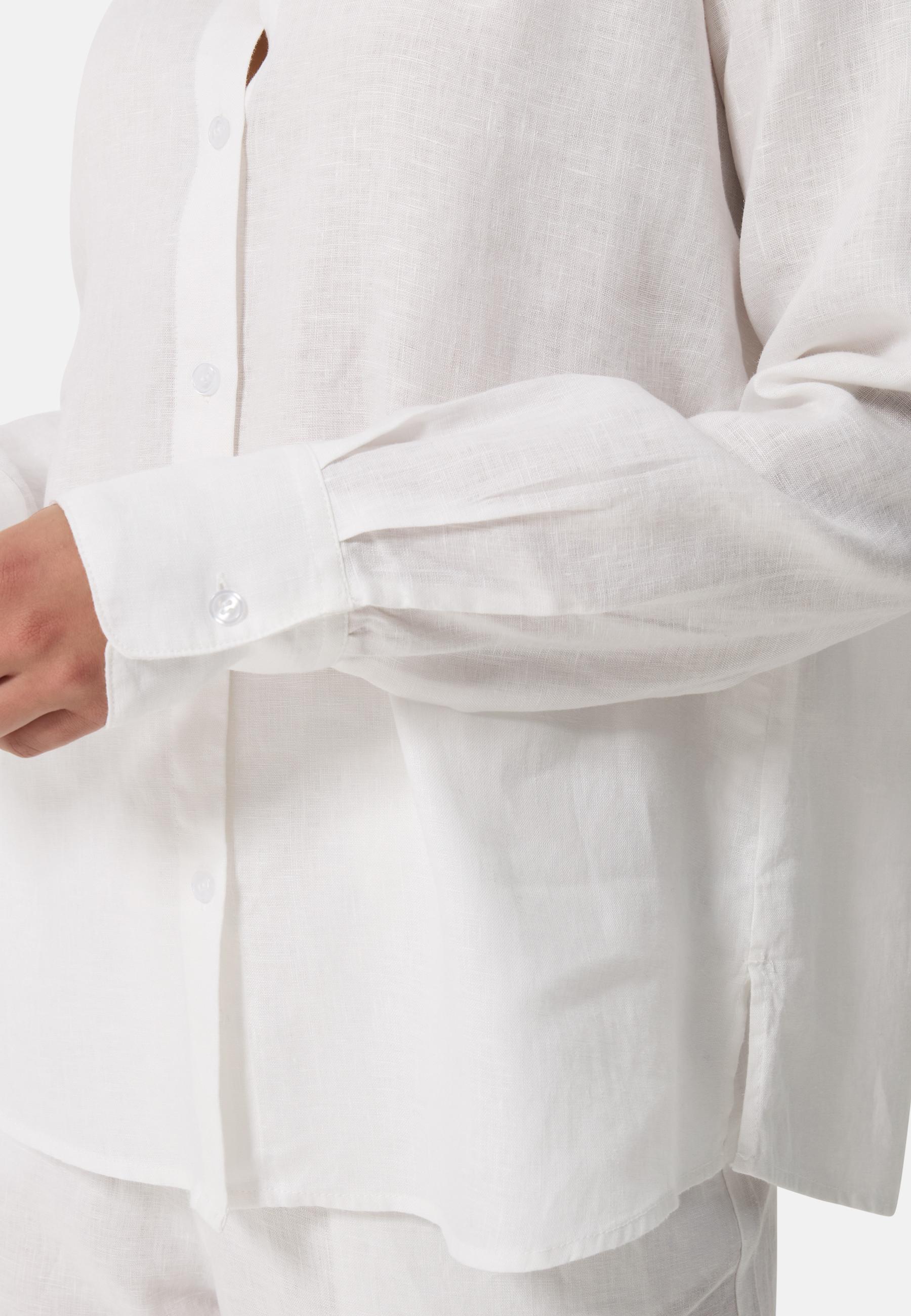 CASH-MERE.CH Camicia Lino Maniche Lunghe  