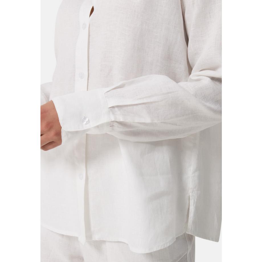 CASH-MERE.CH Leinen Langarm Hemd  