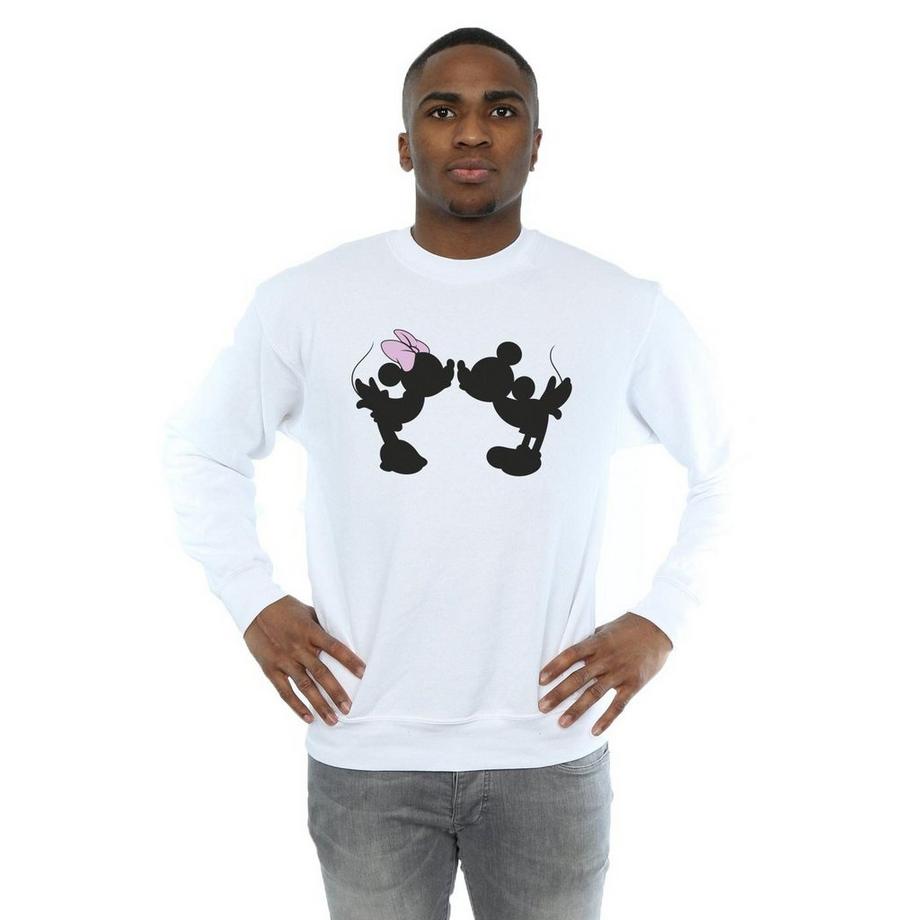Disney Mickey et Minnie Kissing Regular Fit Sweatshirt  