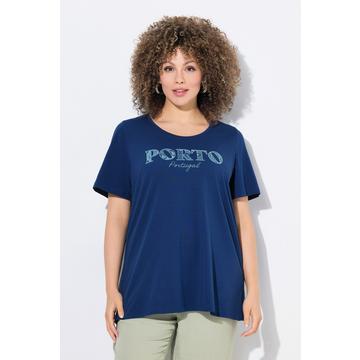 T-shirt dal taglio svasato con scollo a V e mezze maniche svasate