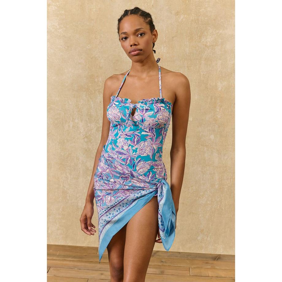 Louise-Misha Foulard di seta floreale  