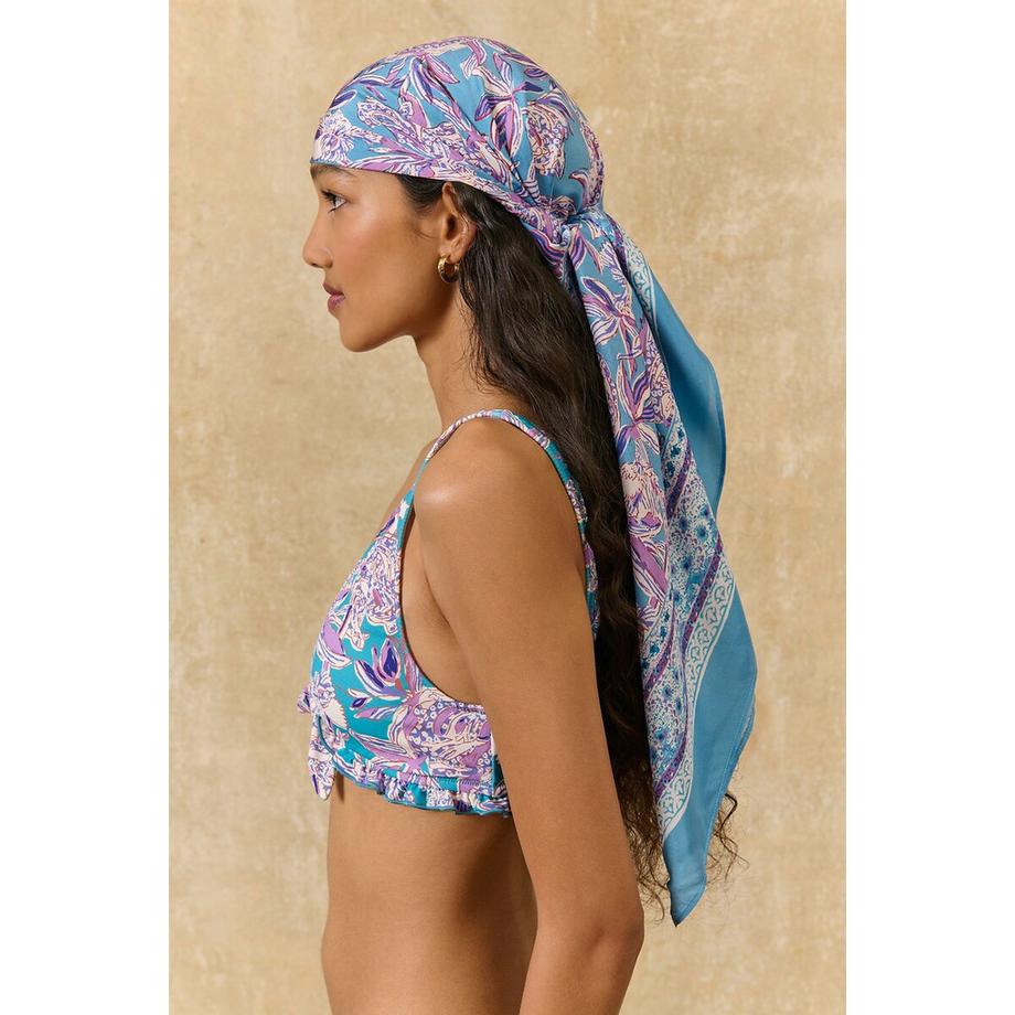 Louise-Misha Foulard di seta floreale  