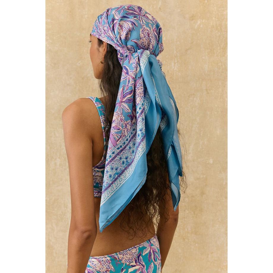 Louise-Misha Foulard di seta floreale  