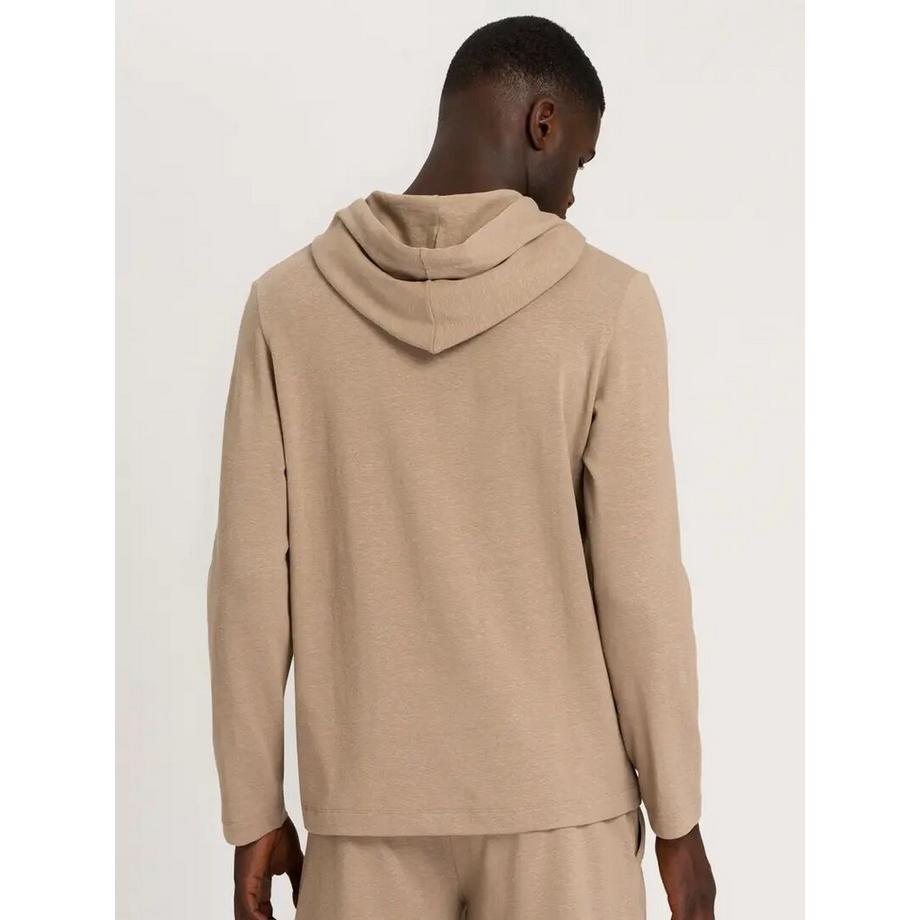 HANRO Loungy T-shirt à Capuche Manches Longues  