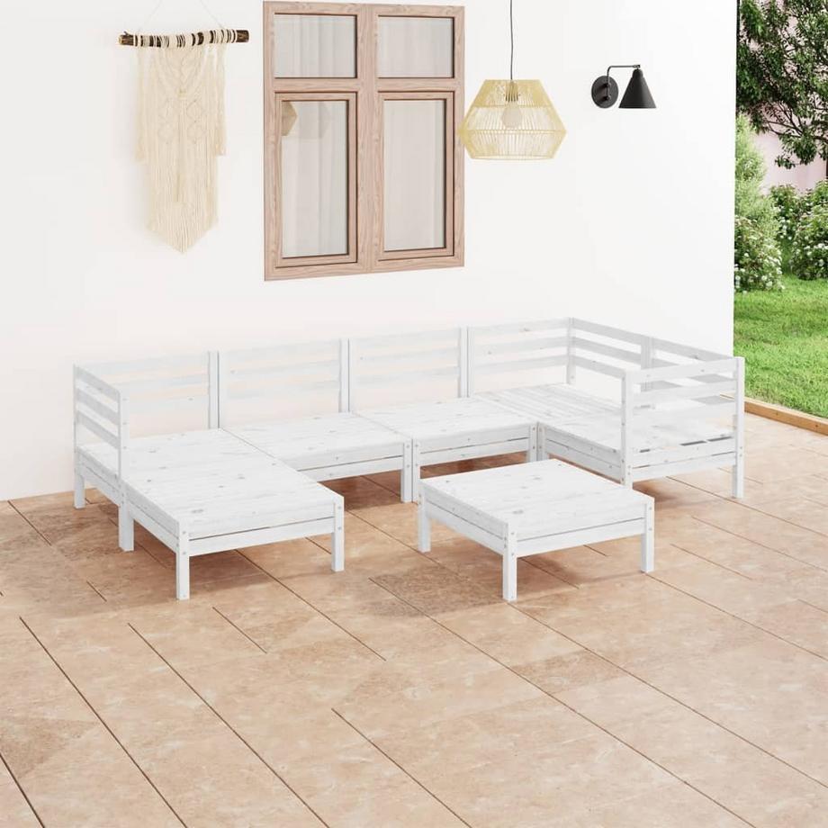 VidaXL set salotto da giardino Legno di pino  