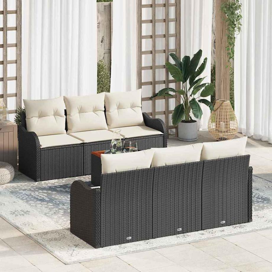 VidaXL Mobilier de jardin poly rattan  