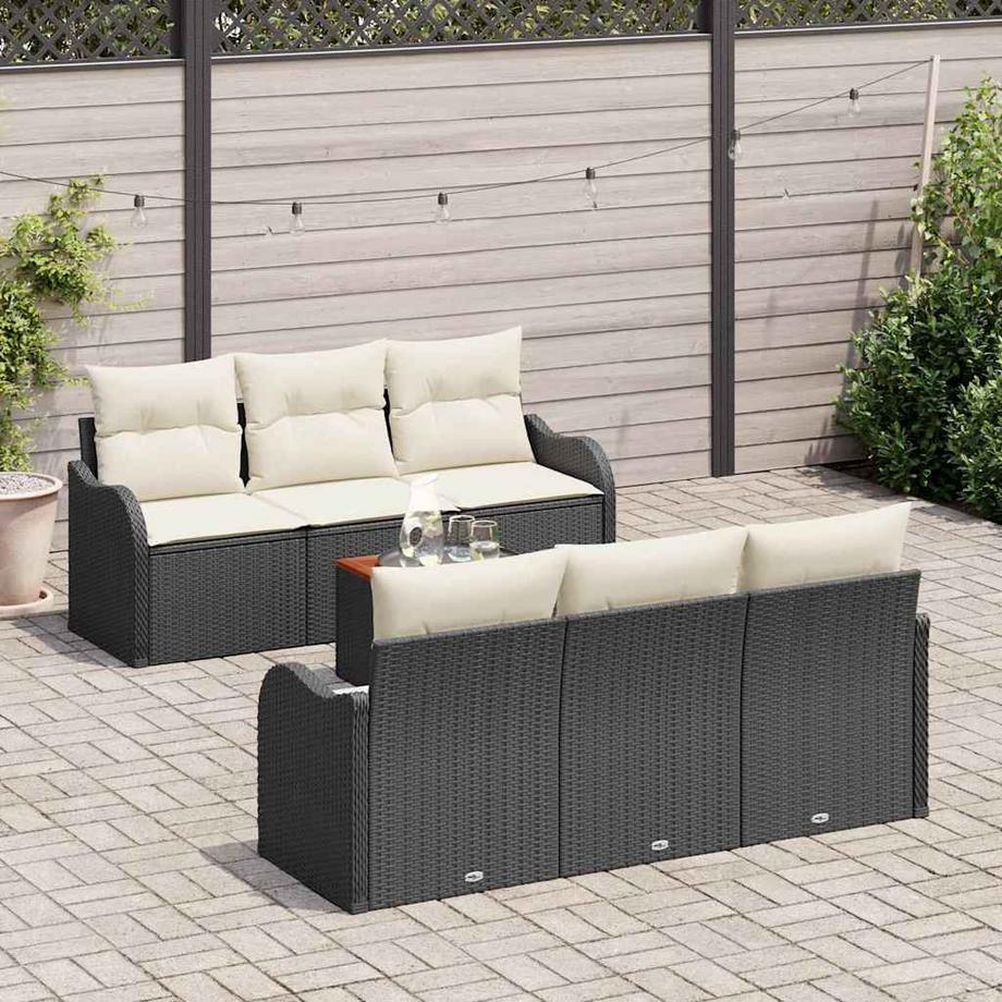 VidaXL Mobilier de jardin poly rattan  