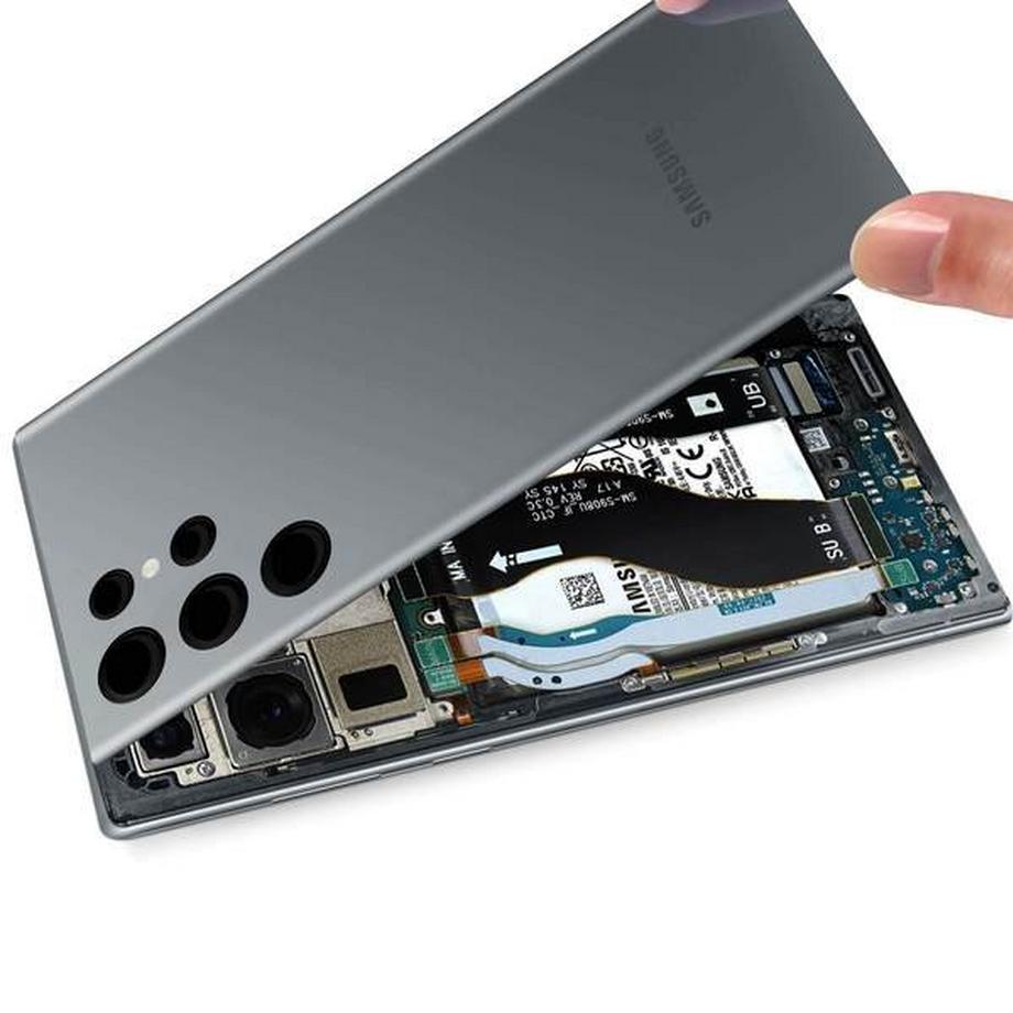 SAMSUNG  Cache Batterie Samsung S22 Ultra Gris 