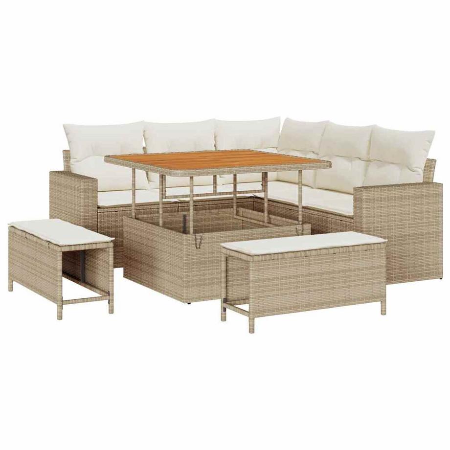Divano da esterno Polyrattan