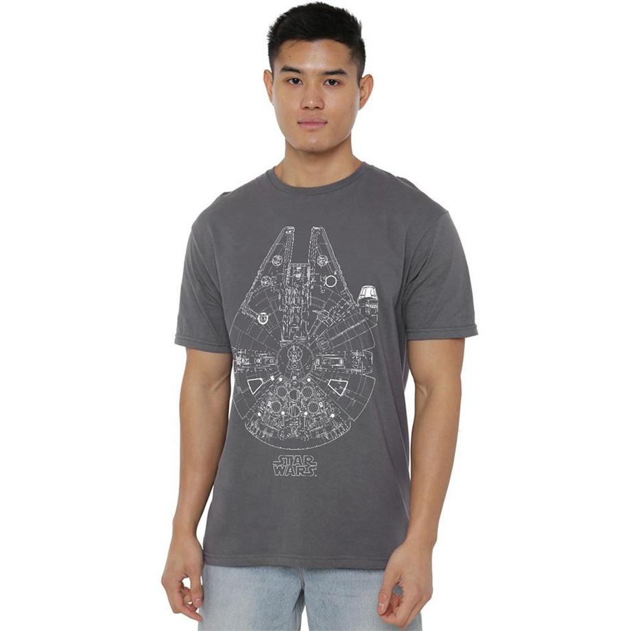 STAR WARS T-Shirt Millenium Lines  
