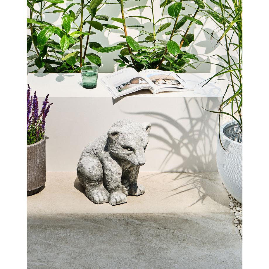 Beliani  Gartenfigur aus Magnesiumoxid  BOWE 