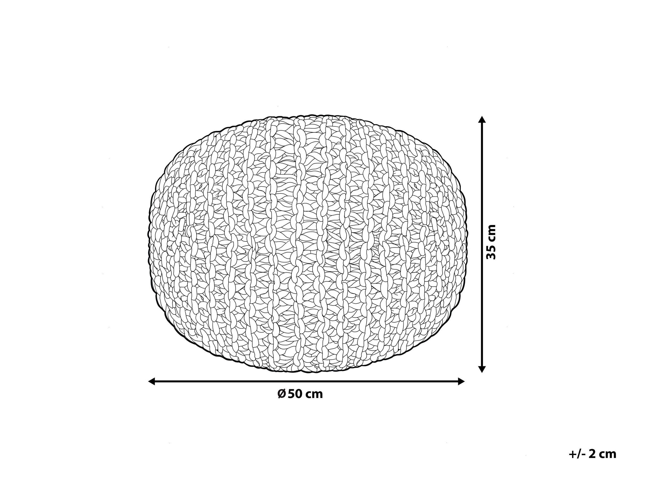 Beliani Pouf en Coton Scandinave CONRAD  