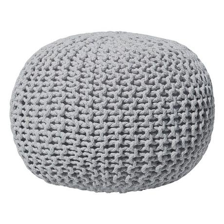 Beliani Pouf en Coton Scandinave CONRAD  