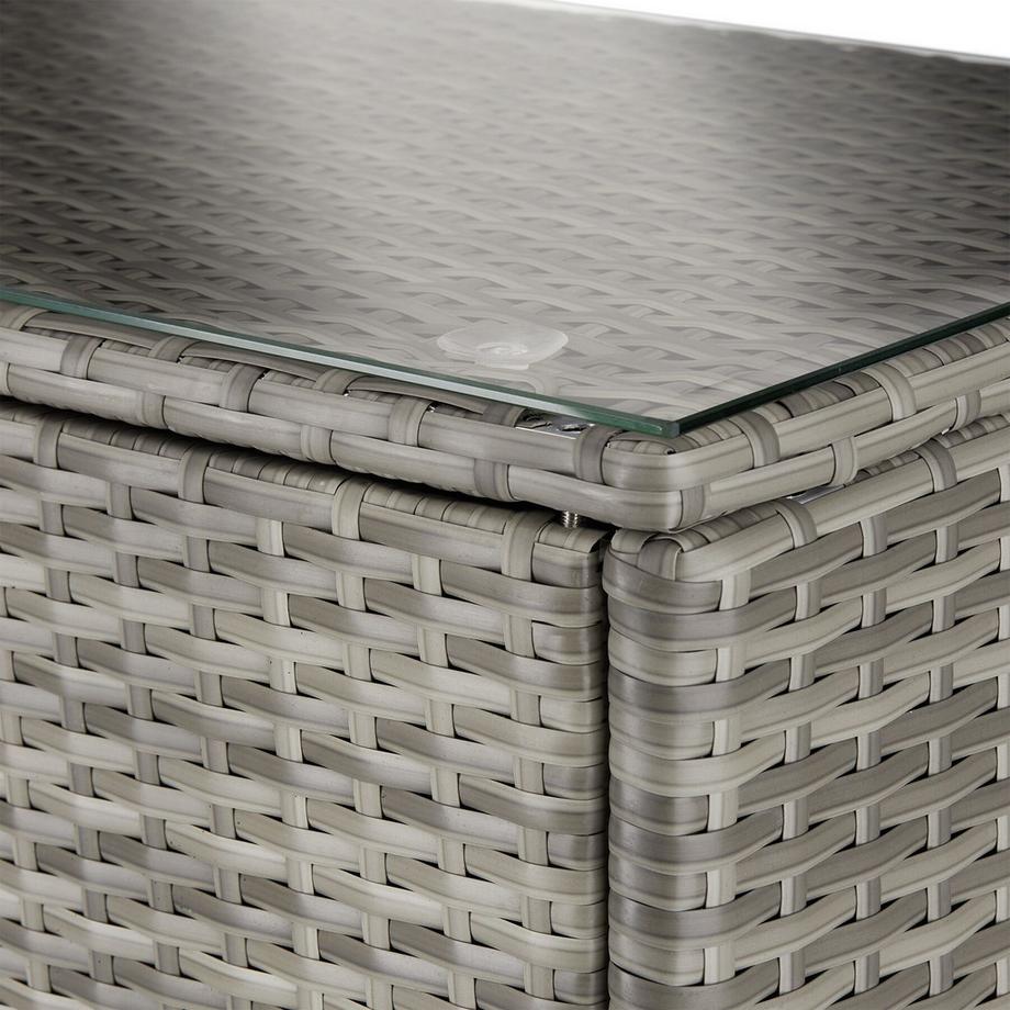 Tectake Armadietto da giardino in alluminio Monza resistente alle intemperie e ai raggi UV  