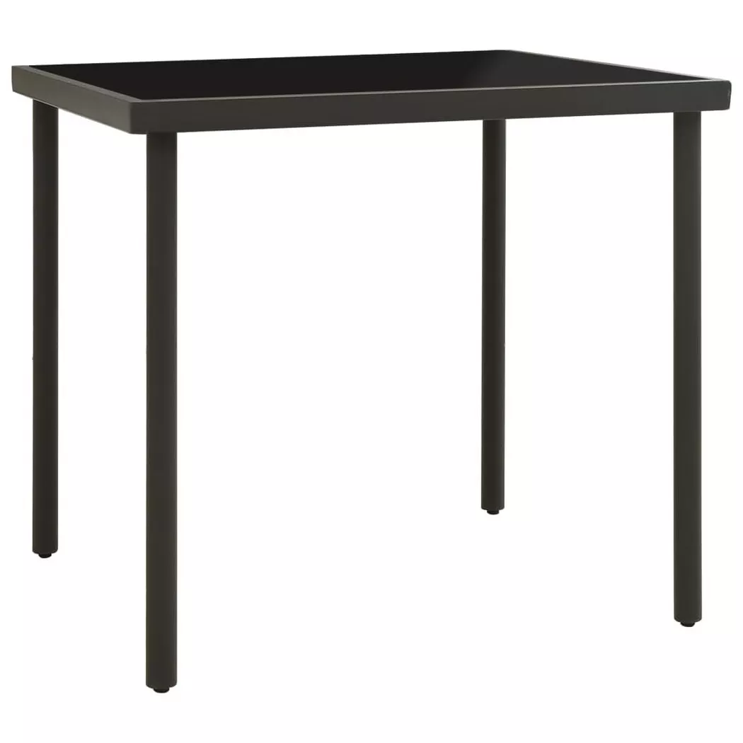 VidaXL - Table à manger d'extérieur acier, One Size, Gris