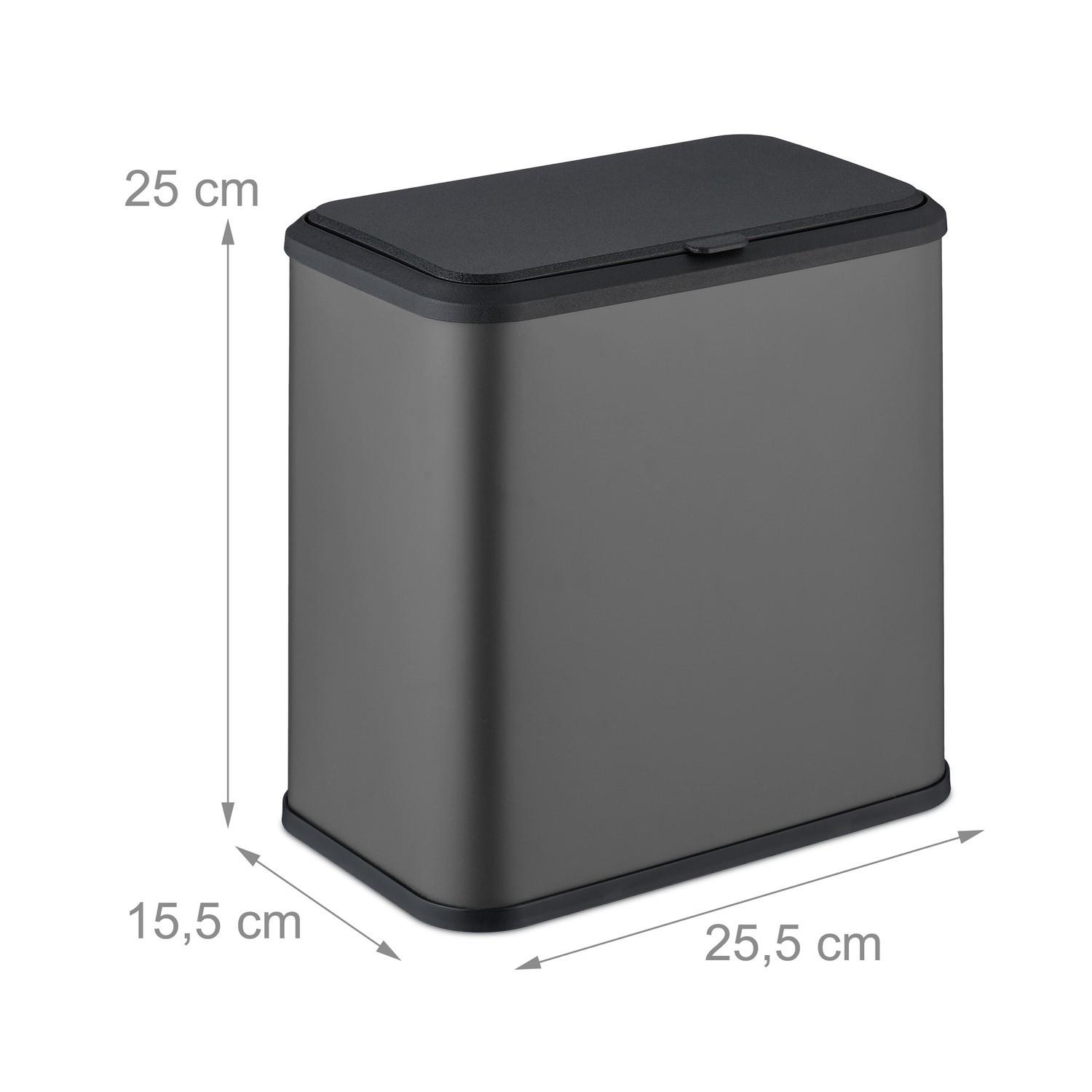 Northix Badezimmer-Abfalleimer, 5 l, hängend/freistehend  