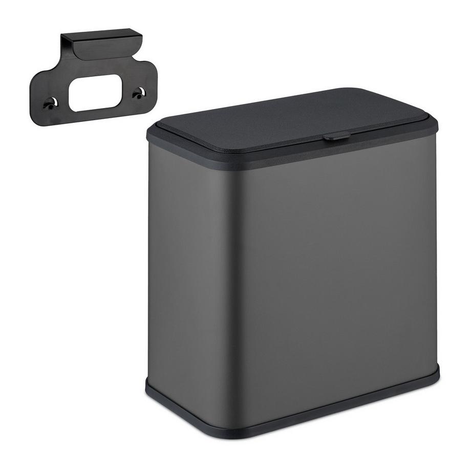 Poubelle de salle de bain, 5 L, suspendue ou sur pied