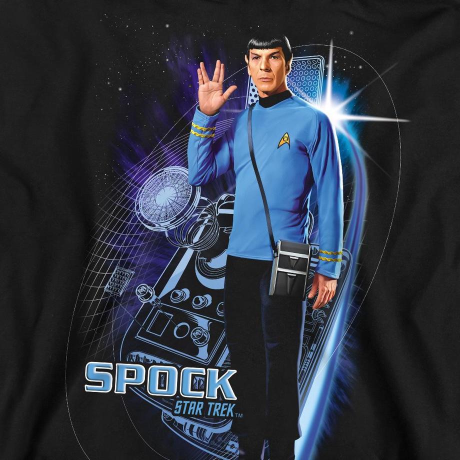 Star Trek Star Trek Spock Galactic Stampa Felpa  
