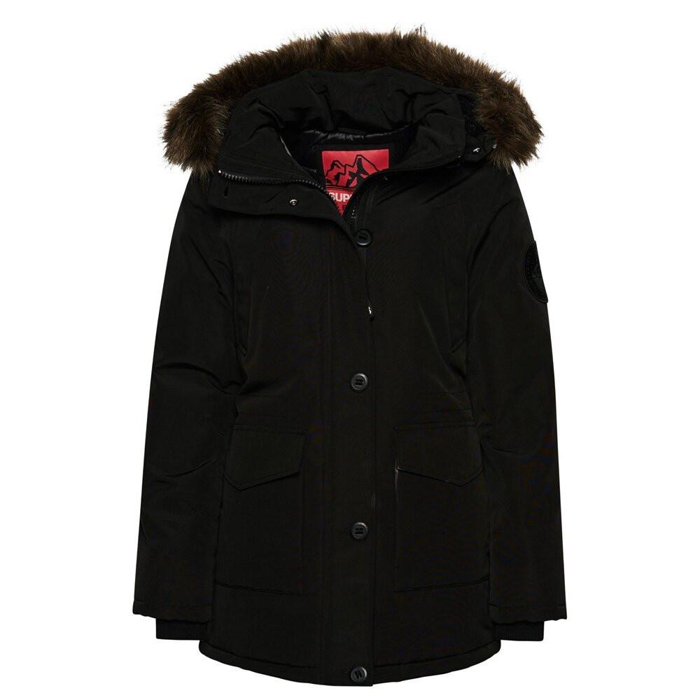 Superdry  parka à capuche avec fourrure synthétique everest 