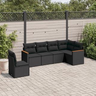 VidaXL set divano da giardino Polirattan  