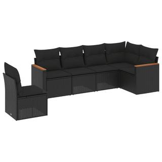 VidaXL set divano da giardino Polirattan  